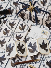 Image 4 of Dove Floral Botanical Lined Journal | Lay Flat Foiled A5 Notebook 