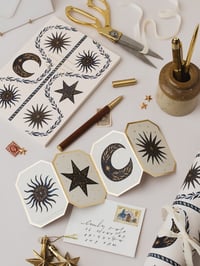 Image 5 of Moon Celestial Botanical Weekly Planner Lay Flat Foiled A5 Organiser