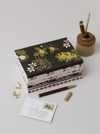 Image 2 of Khaki Flower Botanical Weekly Planner Lay Flat Foiled A5 Organiser