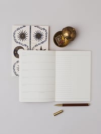 Image 4 of Khaki Flower Botanical Weekly Planner Lay Flat Foiled A5 Organiser