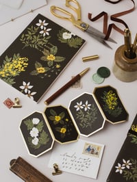 Image 6 of Khaki Flower Botanical Weekly Planner Lay Flat Foiled A5 Organiser