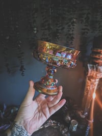Image 1 of Carnival glass offering dish 