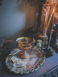 Image 2 of Carnival glass offering dish 