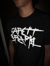 Image 2 of Garett Caramel Logo Tee (Black)