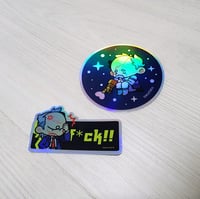 Image 1 of Invincible Cecil & Conquest Holographic Stickers