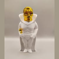 WHITE GOLD GEMSTONE GOLD SKULL