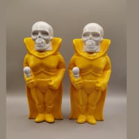 WHITE YELLOW  GOLD SKULL