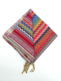 Image 2 of Mauve Multicoloured Keffiyeh (Made in Jordan)