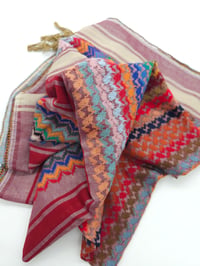 Image 3 of Mauve Multicoloured Keffiyeh (Made in Jordan)