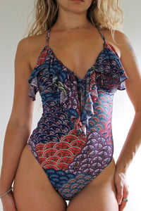 Image 1 of ♲ Swimming with Mermaids One Piece Bikni Set - M 