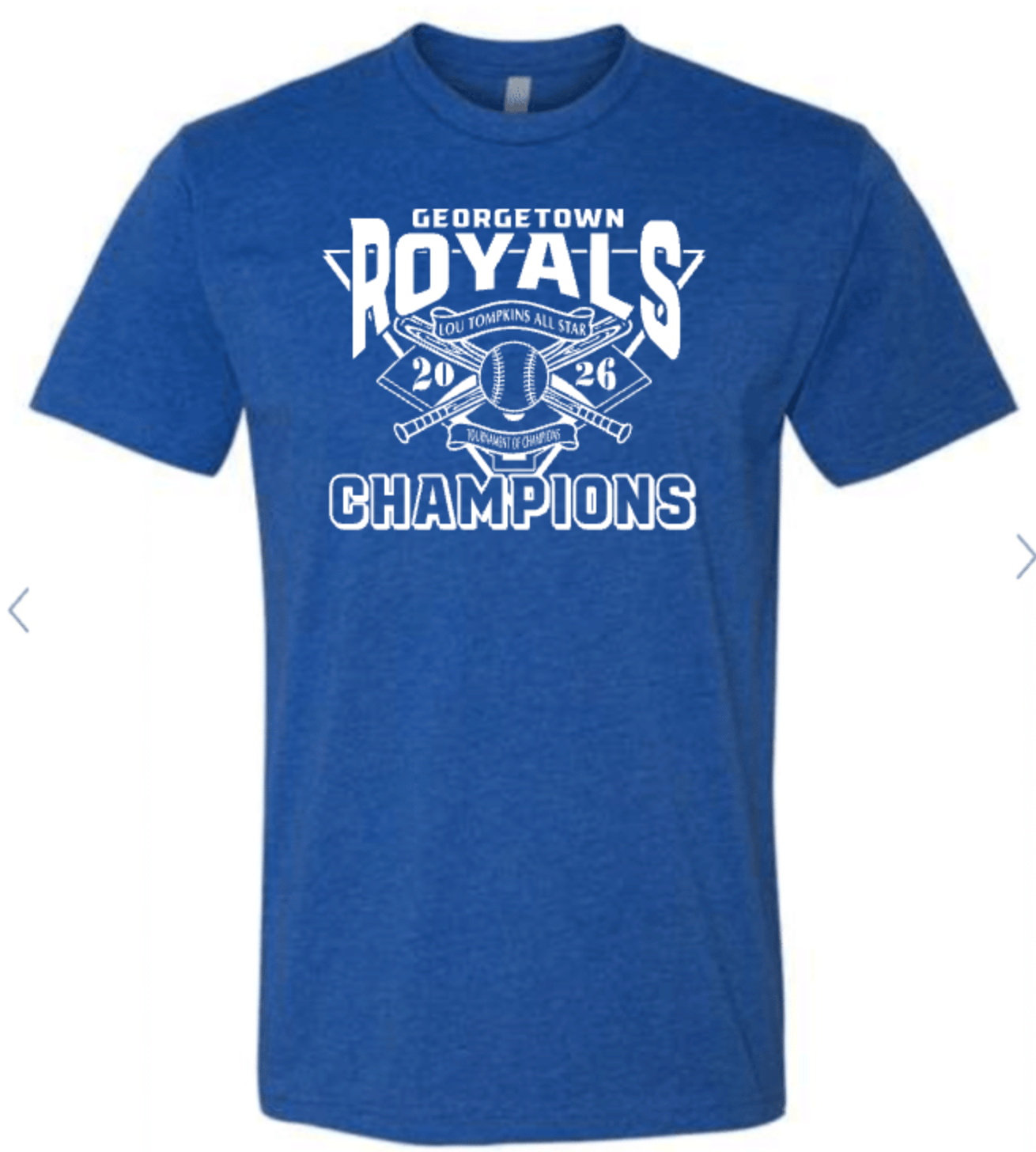 Image of Official GTWN TOC Champs '26 ROYAL BLUE T-shirt!