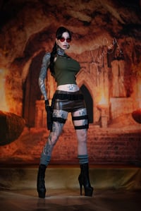 Image 2 of LARA CROFT 12"x18" signed poster 