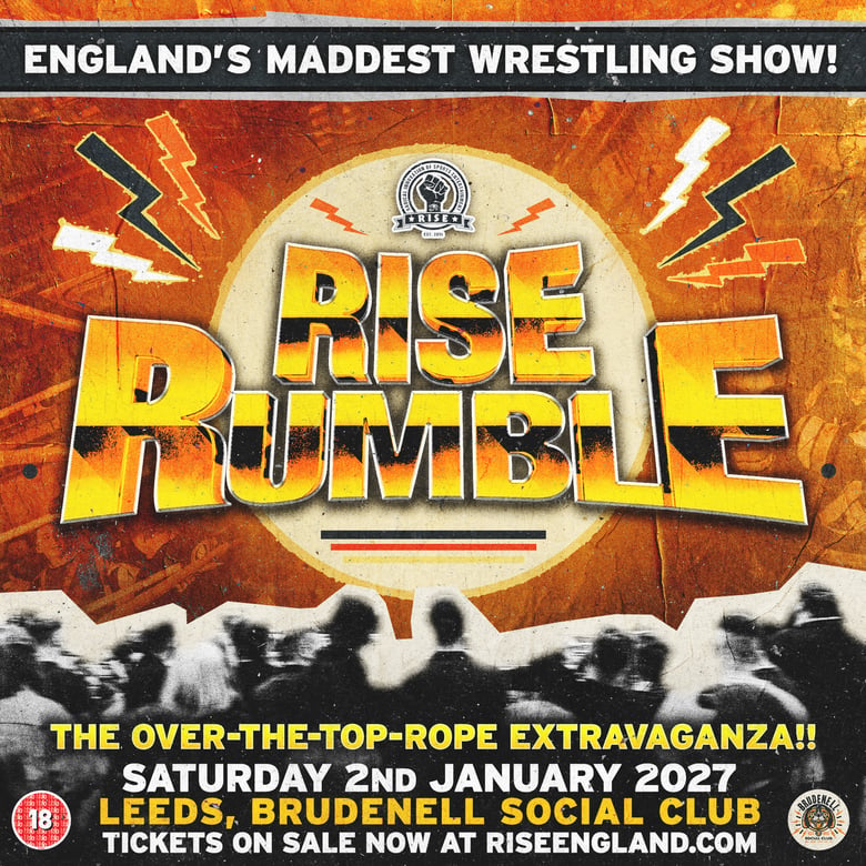 Image of TICKET: Saturday 2nd January 2027. RISE Rumble. Brudenell Social Club. No Booki...