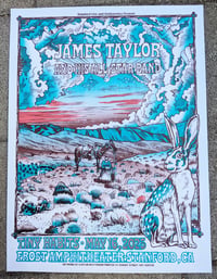 Image 1 of James Taylor and his All-Star Band- May 16, 2025- Artwork by Caitlin Mattisson