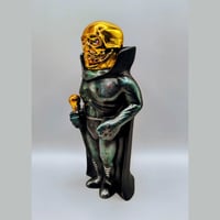 Image 3 of METALLIC GEMSTONE GOLD SKULL 