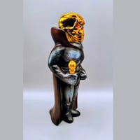 Image 9 of METALLIC GEMSTONE GOLD SKULL 
