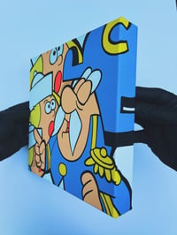 Image 2 of all of that sugar is bad for your teeth | 10 x 10 original painting 