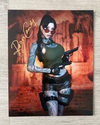 Image 1 of LARA CROFT 8x10inch signed print