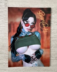 Image 1 of LARA CROFT 5x7inch signed print