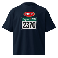 Image 1 of Boy Retro - ‘Olympic Track’ 30th Anniversary Heavyweight T-shirt (Navy)