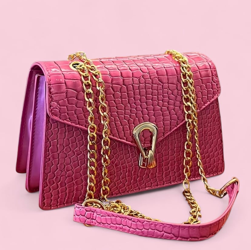 Image of  Snake skin texture crossbody bag