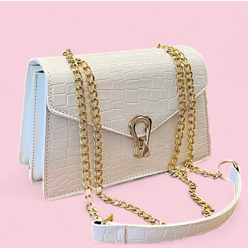 Image of  Snake skin texture crossbody bag