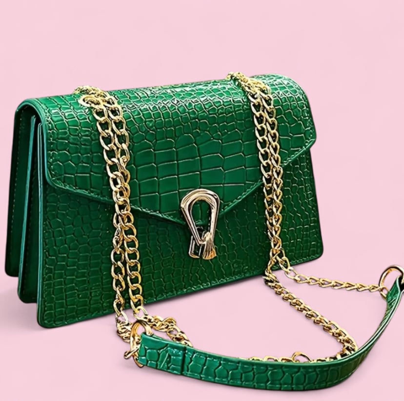 Image of  Snake skin texture crossbody bag