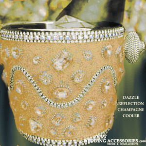 Image of Custom Color Swarovski Crystal Wine and Champagne Cooler