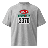 Image 1 of Boy Retro - ‘Olympic Track’ 30th Anniversary Heavyweight T-shirt (Grey)