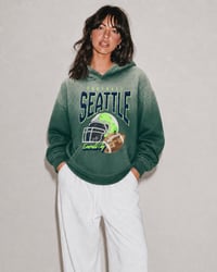 Image 1 of Seattle Football Heavyweight Sunfade Oversized Hoodie