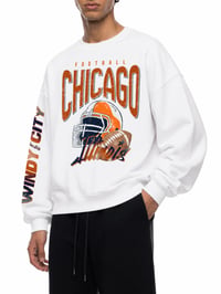 Image 1 of Chicago Football Retro Original Design Crewneck Windy City