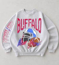 Image 2 of Buffalo Football Retro Original Design Crewneck Nickel City