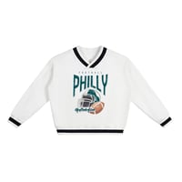 Image 2 of Philadelphia Football Vintage Varsity Sweater