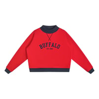 Image 2 of Buffalo Football Heritage 1960 Women’s Mock Neck Crewneck