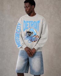Image 2 of Detroit Football Retro Original Design Crewneck Motor City