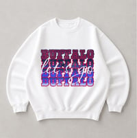 Image 3 of Let's Go Buffalo Retro Crewneck Football Fans