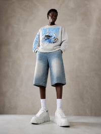 Image 3 of Detroit Football Retro Original Design Crewneck Motor City