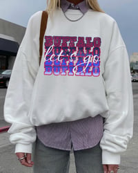 Image 4 of Let's Go Buffalo Retro Crewneck Football Fans