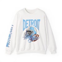 Image 4 of Detroit Football Retro Original Design Crewneck Motor City