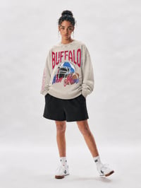 Image 4 of Retro Buffalo Football Acid Wash Crewneck Nickel City