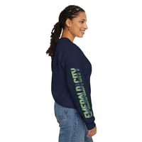 Image 5 of Seattle Football Crewneck Retro Emerald City Sweatshirt