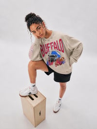 Image 5 of Retro Buffalo Football Acid Wash Crewneck Nickel City