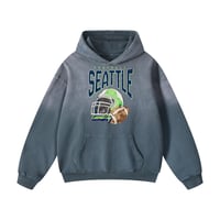 Image 5 of Seattle Football Heavyweight Sunfade Oversized Hoodie