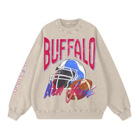 Image 6 of Retro Buffalo Football Acid Wash Crewneck Nickel City