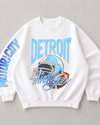 Image 6 of Detroit Football Retro Original Design Crewneck Motor City