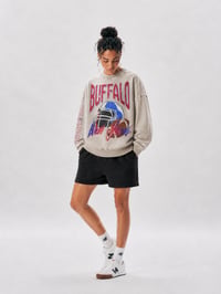 Image 7 of Retro Buffalo Football Acid Wash Crewneck Nickel City