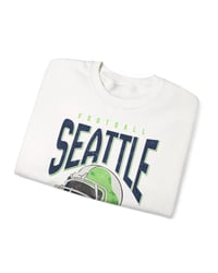 Image 7 of Seattle Football Crewneck Retro Emerald City Sweatshirt