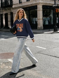 Image 4 of Chicago Football Vintage Varsity 100% Cotton Sweater Windy City