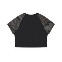 Image 8 of Buffalo Camo Raglan Crop T-Shirt