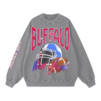 Image 8 of Retro Buffalo Football Acid Wash Crewneck Nickel City